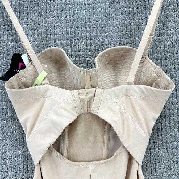 Maiden Form Body Shaperwear Size 34B Cream Underwire Strapless Firm Control NWT - Picture 6 of 11